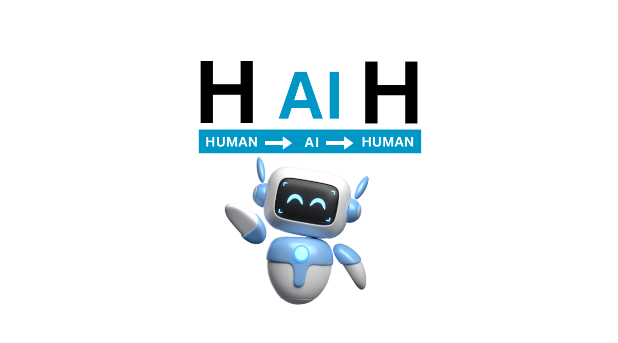 H AI H (Human AI Human) Title with Robot H AI H (Human AI Human) Title with Robot